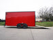 7x16 Enclosed Trailer Red V - Nose Blackout Pkg Tandem Axle Storage - SLE Equipment - 8