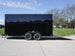 7x16 Enclosed Trailer Black V-Nose Blackout Pkg Tandem Axle