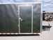 8.5x28 Custom Charcoal Flat Nose Enclosed Trailer (2) 5200 Axles