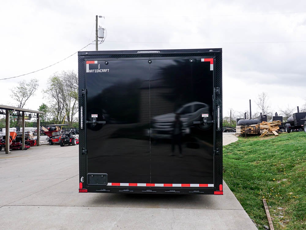 8.5' x 24' Charcoal/Black Enclosed Trailer with Blackout Package