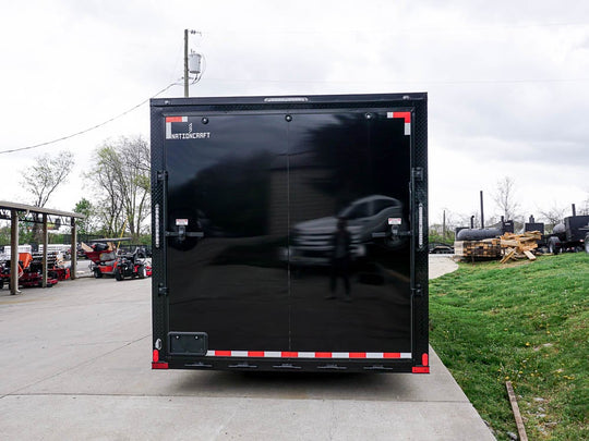 8.5' x 24' Charcoal/Black Enclosed Trailer with Blackout Package