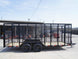 6.4x18 Debris Junk Trash Removal Trailer 6ft Mesh Barn Door Gates (2) 3500lb Axles 7K Gvwr - SLE Equipment - 7