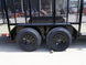 6.4x18 Debris Junk Trash Removal Trailer 6ft Mesh Barn Door Gates (2) 3500lb Axles 7K Gvwr - SLE Equipment - 18