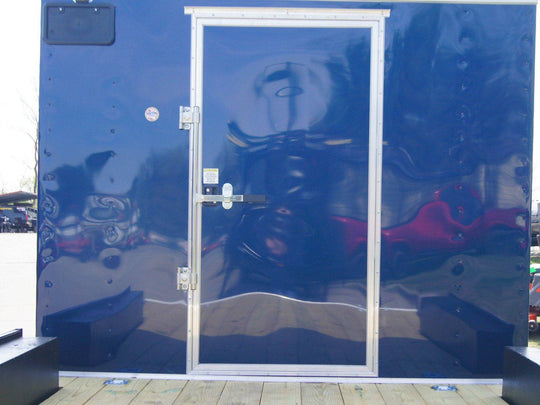 8.5x20 Hybrid Enclosed Trailer with Back Door (2) 5,200lb Axles Storage - SLE Equipment - 10