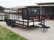 6.4x14 Powder Coated Dovetail Utility Trailer with Elevated Basket (2) 3500lb Axles - SLE Equipment - 8