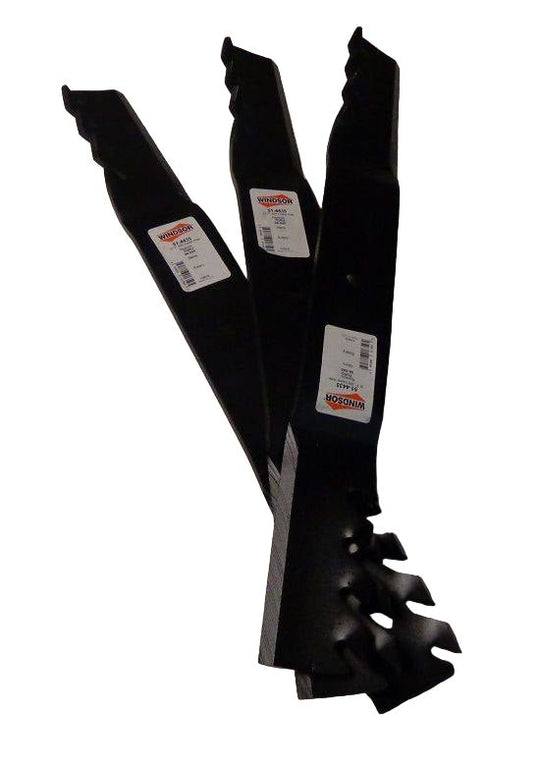 John Deere Lawn Mower Blades 51 - 4435 OEM M127129 - Set of 3 - SLE Equipment - 1