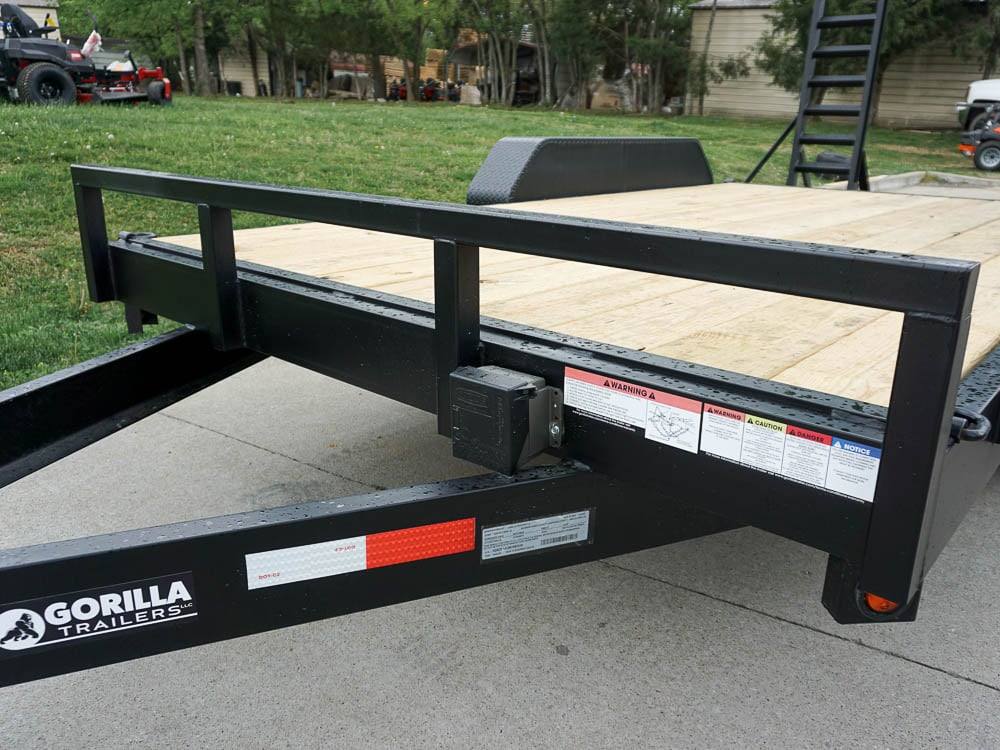 7'x14' Equipment Trailer (2) 7K Axles with 5' Stand-Up Ramps