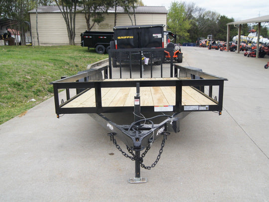 6.4x16 Utility Trailer Dovetail (2) 3500lb Axles with Gate