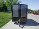 6x12 Enclosed Trailer Charcoal V - Nose Blackout Package 3,500lb Axle Storage - SLE Equipment - 2