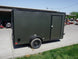 6x12 Enclosed Trailer Charcoal V - Nose Blackout Package 3,500lb Axle Storage - SLE Equipment - 8