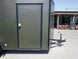 6x12 Enclosed Trailer Charcoal V - Nose Blackout Package 3,500lb Axle Storage - SLE Equipment - 14