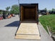 6x12 Enclosed Trailer Charcoal V - Nose Blackout Package 3,500lb Axle Storage - SLE Equipment - 18