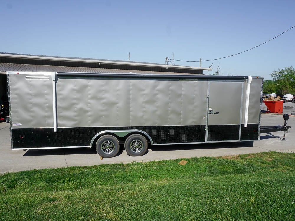 8.5x26 Custom Beige Enclosed Trailer Event Car Hauler