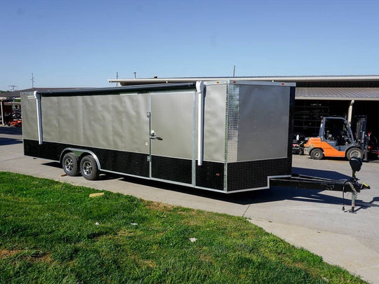8.5x26 Custom Beige Enclosed Trailer Car Hauler - SLE Equipment - 1