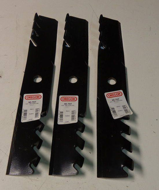 Oregon 90 - 707 Lawn Mower Blades John Deere Scotts AM31100 - Multipack of 3 - SLE Equipment - 1