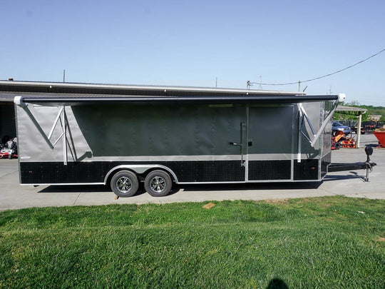 8.5x26 Custom Beige Enclosed Trailer Event Car Hauler