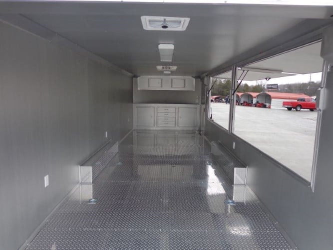 8.5' x 24' Enclosed Red Food Trailer Car Hauler Catering Event