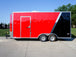 8.5x18 Custom Two-Tone Enclosed Trailer with Rubber Floor