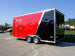 8.5x18 Custom Two-Tone Enclosed Trailer with Rubber Floor