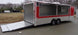 8.5' x 24' Enclosed Red Food Trailer Car Hauler Catering Event
