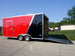 8.5x18 Custom Two-Tone Enclosed Trailer with Rubber Floor