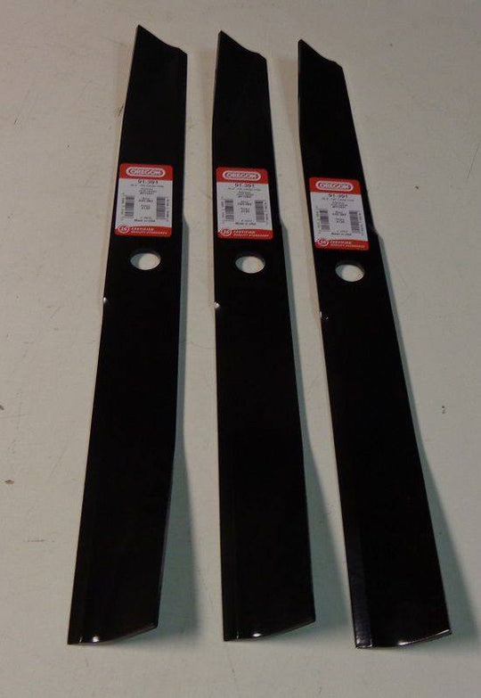 Oregon 91 - 391 Lawn Mower Blades 20 - 7/16" John Deere M48452 AM35557 - Set of 3 - SLE Equipment - 1