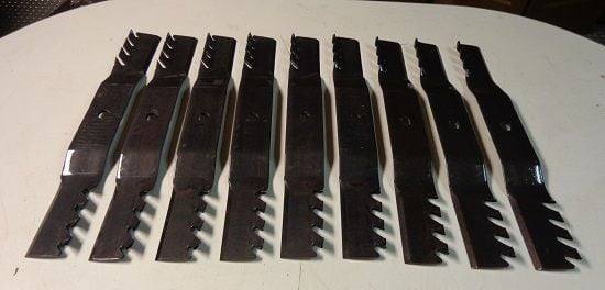 John Deere Lawn Mower 03607059 set of 9 Lawn Mower Blades Ariens - SLE Equipment - 1