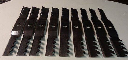 Oregon 396 - 796 Kubota K5165 - 97520 K5764 - 34330 - Set of 9 Lawn Mower Blades - SLE Equipment - 1