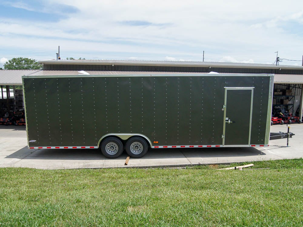 8.5x28 Charcoal Custom Enclosed Trailer (2) 7K Axles