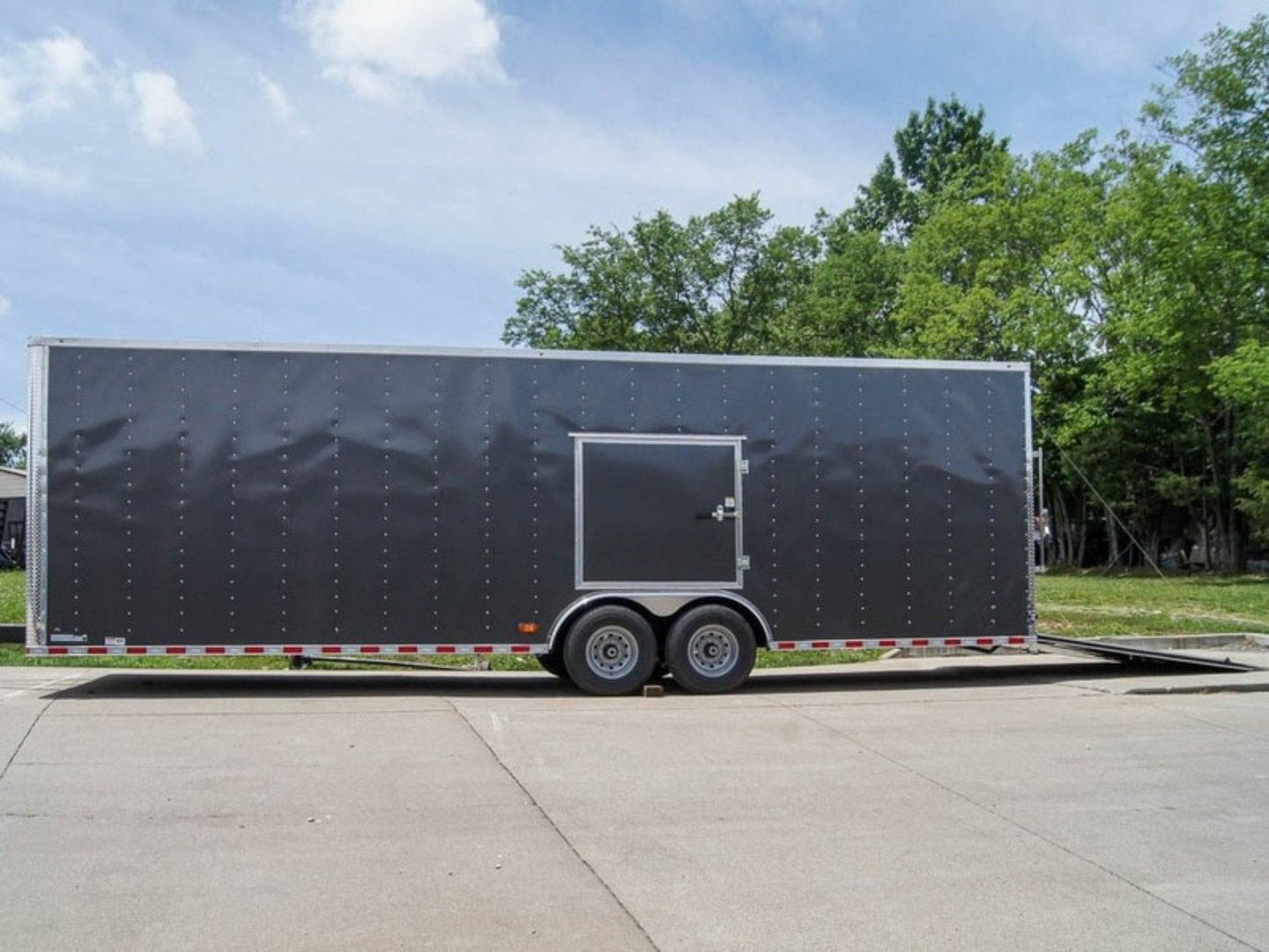 8.5x28 Charcoal Custom Enclosed Trailer (2) 7K Axles