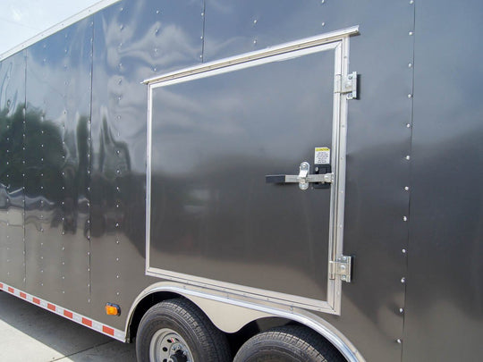 8.5x28 Charcoal Custom Enclosed Trailer (2) 7K Axles