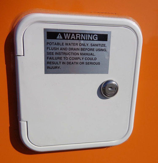 Concession Trailer 8.5'x16' Orange - Catering Vending Food BBQ - SLE Equipment - 58