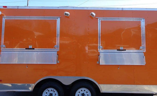 Concession Trailer 8.5'x16' Orange - Catering Vending Food BBQ - SLE Equipment - 27