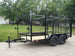 7x12 Straight Deck Utility Trailer (2) 3500lb Axle w/ 4ft Ladder Racks