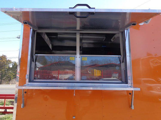Concession Trailer 8.5'x16' Orange - Catering Vending Food BBQ - SLE Equipment - 31