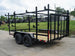 7x12 Straight Deck Utility Trailer (2) 3500lb Axle w/ 4ft Ladder Racks