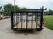 7x12 Straight Deck Utility Trailer (2) 3500lb Axle w/ 4ft Ladder Racks