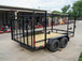 7x12 Straight Deck Utility Trailer (2) 3500lb Axle w/ 4ft Ladder Racks