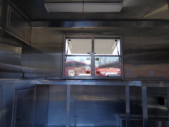 Concession Trailer 8.5'x16' Orange - Catering Vending Food BBQ - SLE Equipment - 38