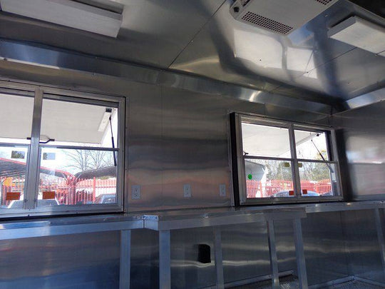 Concession Trailer 8.5'x16' Orange - Catering Vending Food BBQ - SLE Equipment - 51