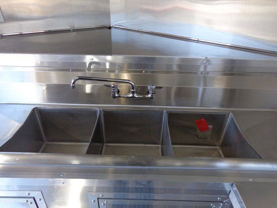 Concession Trailer 8.5'x16' Orange - Catering Vending Food BBQ - SLE Equipment - 17