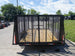 6.4x14-4ft Mesh Straight Deck Utility Trailer (2) 3500lb Axles