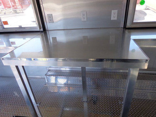 Concession Trailer 8.5'x16' Orange - Catering Vending Food BBQ - SLE Equipment - 2