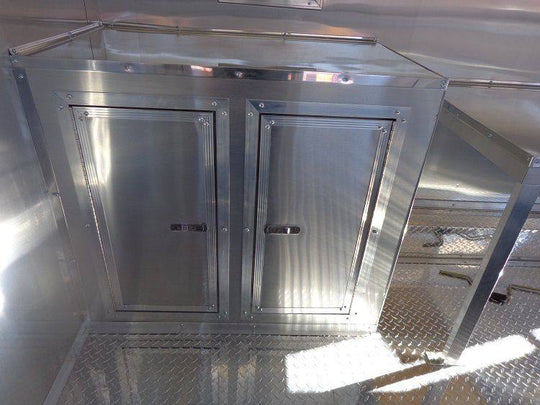 Concession Trailer 8.5'x16' Orange - Catering Vending Food BBQ - SLE Equipment - 56