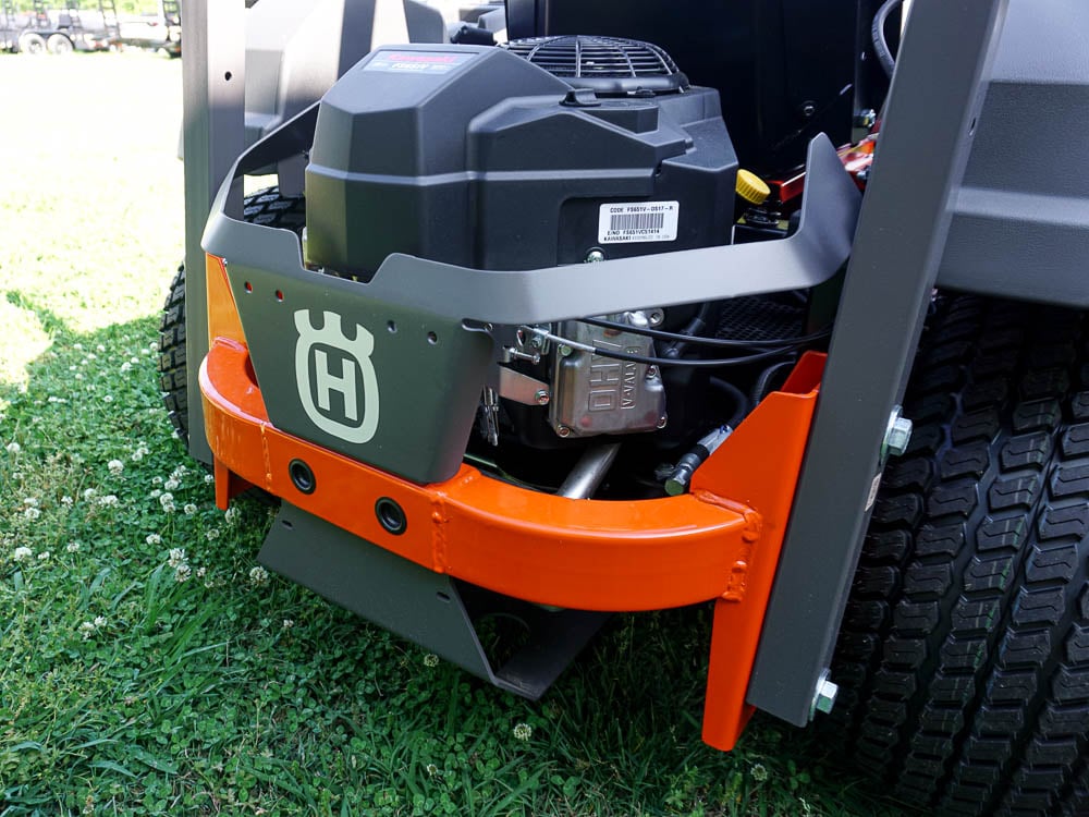 Husqvarna Z454 22 HP Kawasaki 54" Deck Zero Turn Mower Front Right View