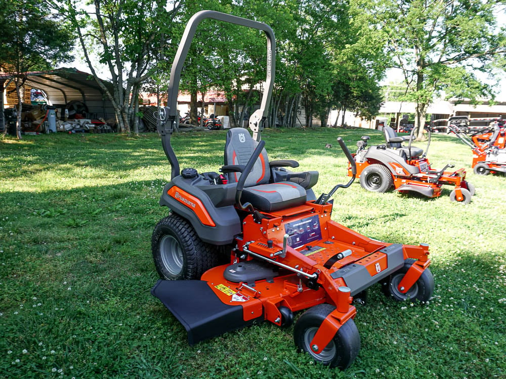 Husqvarna Z454 22 HP Kawasaki 54" Deck Zero Turn Mower Front Right View