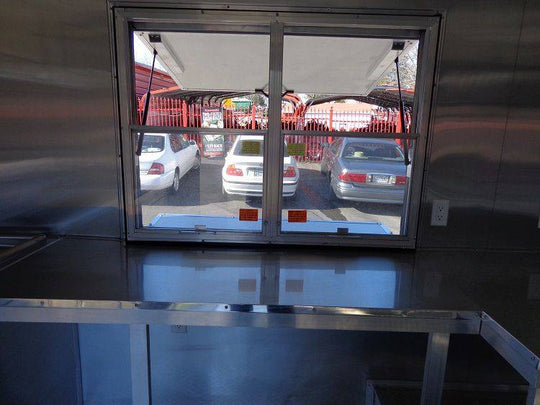 Concession Trailer 8.5'x16' Orange - Catering Vending Food BBQ - SLE Equipment - 46