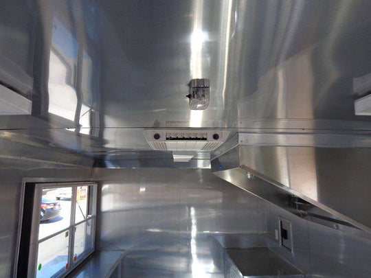 Concession Trailer 8.5'x16' Orange - Catering Vending Food BBQ - SLE Equipment - 55