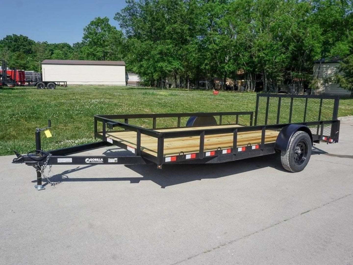 7x14 Dovetail Utility Trailer 3,500lb Axle - SLE Equipment - 1