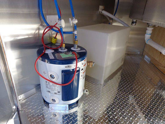 Concession Trailer 8.5'x16' Orange - Catering Vending Food BBQ - SLE Equipment - 26